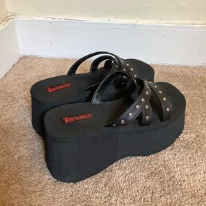 Demonia platform sandals